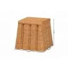 Baxton Studio bali & pari Andrea Natural Rattan End Table - dimes - Baxton Studio bali & pari Andrea Natural Rattan End Table - dimes