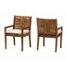 Baxton Studio bali & pari Chabela 2-Piece Handwoven Seagrass Armchairs - angled - Baxton Studio bali & pari Chabela 2-Piece Handwoven Seagrass Armchairs - angled