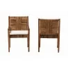 Baxton Studio bali & pari Chabela 2-Piece Handwoven Seagrass Armchairs - front - Baxton Studio bali & pari Chabela 2-Piece Handwoven Seagrass Armchairs - front