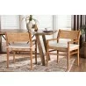 Baxton Studio bali & pari Chatura Natural Rattan and Mahogany Wood 2-Piece Dining Armchair Set - lifestyle - Baxton Studio bali & pari Chatura Natural Rattan and Mahogany Wood 2-Piece Dining Armchair Set - lifestyle
