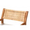 Baxton Studio bali & pari Chatura Natural Rattan and Mahogany Wood 2-Piece Dining Armchair Set - top