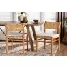 Baxton Studio bali & pari Chatura Natural Rattan and Mahogany Wood 2-Piece Dining Side Chair Set - lifestyle - Baxton Studio bali & pari Chatura Natural Rattan and Mahogany Wood 2-Piece Dining Side Chair Set - lifestyle