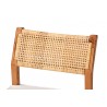 Baxton Studio bali & pari Chatura Natural Rattan and Mahogany Wood 2-Piece Dining Side Chair Set - top