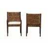 Baxton Studio bali & pari Cordoba 2-Piece Handwoven Seagrass Armchairs - back - Baxton Studio bali & pari Cordoba 2-Piece Handwoven Seagrass Armchairs - back