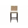 Baxton Studio bali & pari Fatima Natural Rattan Counter Stool with Cushion - front - Baxton Studio bali & pari Fatima Natural Rattan Counter Stool with Cushion - front