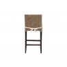 Baxton Studio bali & pari Fatima Natural Rattan Counter Stool with Cushion - back