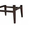 Baxton Studio bali & pari Fatima Natural Rattan Counter Stool with Cushion - leg