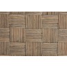 Baxton Studio bali & pari Fatima Natural Rattan Dining Chair with Cushion - patch