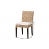 Baxton Studio bali & pari Fatima Natural Rattan Dining Chair with Cushion - dimes