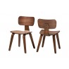 Baxton Studio Billie Wood 2-Piece Dining Chair Set - Angled - Baxton Studio Billie Wood 2-Piece Dining Chair Set - Angled