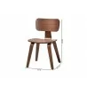 Baxton Studio Billie Wood 2-Piece Dining Chair Set - Dimes - Baxton Studio Billie Wood 2-Piece Dining Chair Set - Dimes