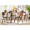 Baxton Studio Billie Wood 5-Piece Dining Set - lifestyle