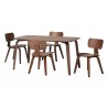 Baxton Studio Billie Wood 5-Piece Dining Set - set