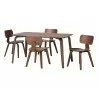 Baxton Studio Billie Wood 5-Piece Dining Set - set - Baxton Studio Billie Wood 5-Piece Dining Set - set