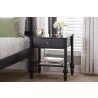 Baxton Studio Callison Spindle 1-Drawer Nightstand in Black - lifestyle - Baxton Studio Callison Spindle 1-Drawer Nightstand in Black - lifestyle