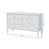 Baxton Studio Callison Spindle 6-Drawer Dresser in White - dimes - Baxton Studio Callison Spindle 6-Drawer Dresser in White - dimes