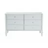 Baxton Studio Callison Spindle 6-Drawer Dresser in White - front - Baxton Studio Callison Spindle 6-Drawer Dresser in White - front