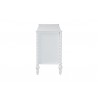 Baxton Studio Callison Spindle 6-Drawer Dresser in White - side - Baxton Studio Callison Spindle 6-Drawer Dresser in White - side