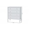 Baxton Studio Callison Spindle Chest in White - dimes - Baxton Studio Callison Spindle Chest in White - dimes