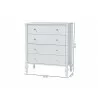 Baxton Studio Callison Spindle Chest in White - dimes - Baxton Studio Callison Spindle Chest in White - dimes