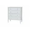Baxton Studio Callison Spindle Chest in White - angled - Baxton Studio Callison Spindle Chest in White - angled