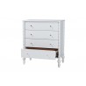 Baxton Studio Callison Spindle Chest in White - drawer - Baxton Studio Callison Spindle Chest in White - drawer