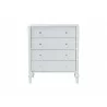 Baxton Studio Callison Spindle Chest in White - front - Baxton Studio Callison Spindle Chest in White - front
