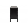 Callison Spindle 6-Drawer Dresser in Black - side - Callison Spindle 6-Drawer Dresser in Black - side