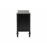 Callison Spindle 6-Drawer Dresser in Black - side - Callison Spindle 6-Drawer Dresser in Black - side