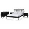 Baxton Studio Callison Spindle Full 3-Piece Bedroom Set in Black - dimes