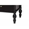 Baxton Studio Callison Spindle Full 3-Piece Bedroom Set in Black - leg