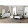 Baxton Studio Callison Spindle Full 5-Piece Bedroom Set with two nightstands and chest in White - lifestyle - Baxton Studio Callison Spindle Full 5-Piece Bedroom Set with two nightstands and chest in White - lifestyle