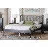 Baxton Studio Callison Spindle Queen Platform Bed in Black - lifestyle - Baxton Studio Callison Spindle Queen Platform Bed in Black - lifestyle
