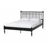 Baxton Studio Callison Spindle Queen Platform Bed in Black - angled - Baxton Studio Callison Spindle Queen Platform Bed in Black - angled
