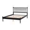 Baxton Studio Callison Spindle Full Platform Bed in Black - angled frame - Baxton Studio Callison Spindle Full Platform Bed in Black - angled frame