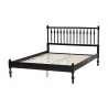 Baxton Studio Callison Spindle Queen Platform Bed in Black - angled frame - Baxton Studio Callison Spindle Queen Platform Bed in Black - angled frame