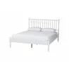 Baxton Studio Callison Spindle Queen Platform Bed in White - angled - Baxton Studio Callison Spindle Queen Platform Bed in White - angled