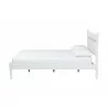 Baxton Studio Callison Spindle Queen Platform Bed in White - side - Baxton Studio Callison Spindle Queen Platform Bed in White - side