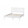 Baxton Studio Callison Spindle Queen Platform Bed in White - angled frame - Baxton Studio Callison Spindle Queen Platform Bed in White - angled frame