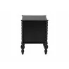 Baxton Studio Callison Spindle Nightstand in Black - side - Baxton Studio Callison Spindle Nightstand in Black - side