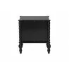 Baxton Studio Callison Spindle Nightstand in Black - back - Baxton Studio Callison Spindle Nightstand in Black - back