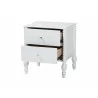 Baxton Studio Callison Spindle Nightstand in White - drawers - Baxton Studio Callison Spindle Nightstand in White - drawers