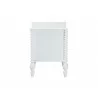 Baxton Studio Callison Spindle Nightstand in White - side - Baxton Studio Callison Spindle Nightstand in White - side