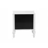 Baxton Studio Callison Spindle Nightstand in White - back - Baxton Studio Callison Spindle Nightstand in White - back