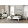 Baxton Studio Callison Spindle Queen 4-Piece Bedroom Set with two nightstands in White - lifestyle  - Baxton Studio Callison Spindle Queen 4-Piece Bedroom Set with two nightstands in White - lifestyle 