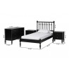 Baxton Studio Callison Spindle Twin 3-Piece Bedroom Set in Black - dimes - Baxton Studio Callison Spindle Twin 3-Piece Bedroom Set in Black - dimes