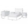 Baxton Studio Callison Spindle Twin 3-Piece Bedroom Set in White - dimes - Baxton Studio Callison Spindle Twin 3-Piece Bedroom Set in White - dimes