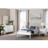 Baxton Studio Callison Spindle Twin 3-Piece Bedroom Set in White - lifestyle - Baxton Studio Callison Spindle Twin 3-Piece Bedroom Set in White - lifestyle