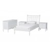 Baxton Studio Callison Spindle Twin 3-Piece Bedroom Set in White - angled - Baxton Studio Callison Spindle Twin 3-Piece Bedroom Set in White - angled