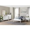 Baxton Studio Callison Spindle Twin 5-Piece Bedroom Set with two nightstands and chest in White - lifestyle - Baxton Studio Callison Spindle Twin 5-Piece Bedroom Set with two nightstands and chest in White - lifestyle